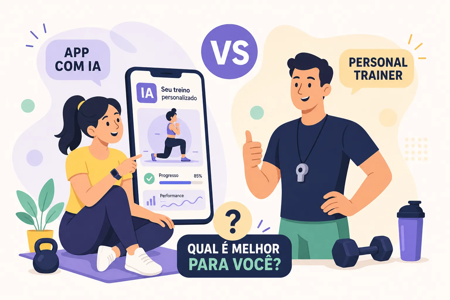 App de treino com IA é tão bom quanto personal trainer?