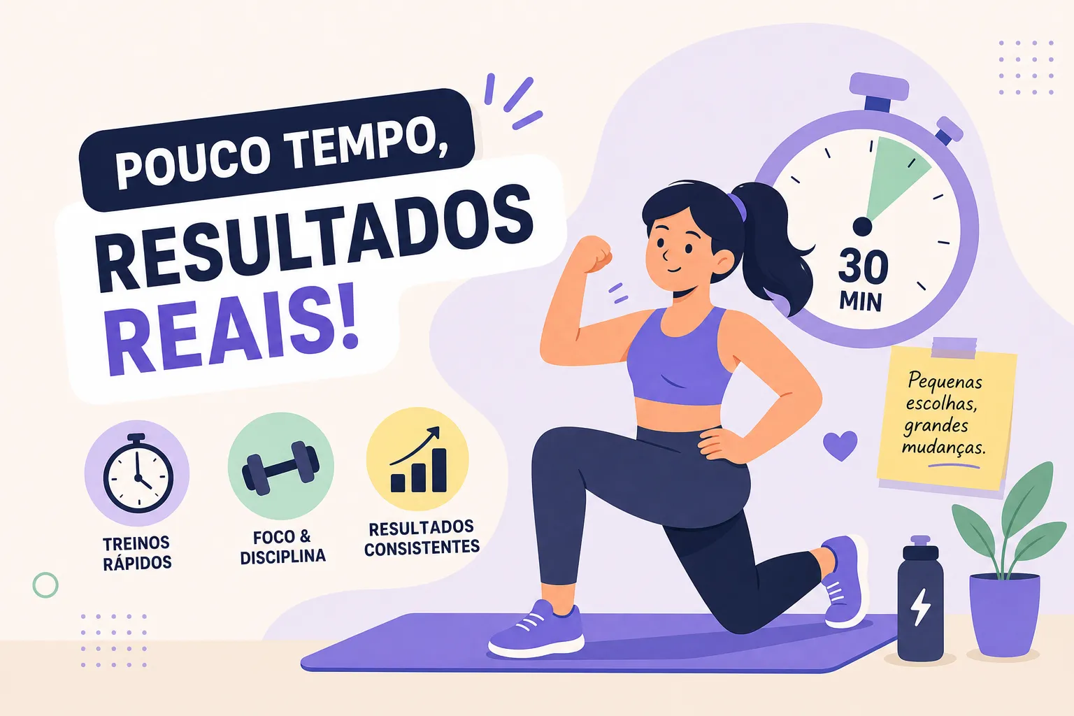 Como treinar com pouco tempo e ter resultados reais