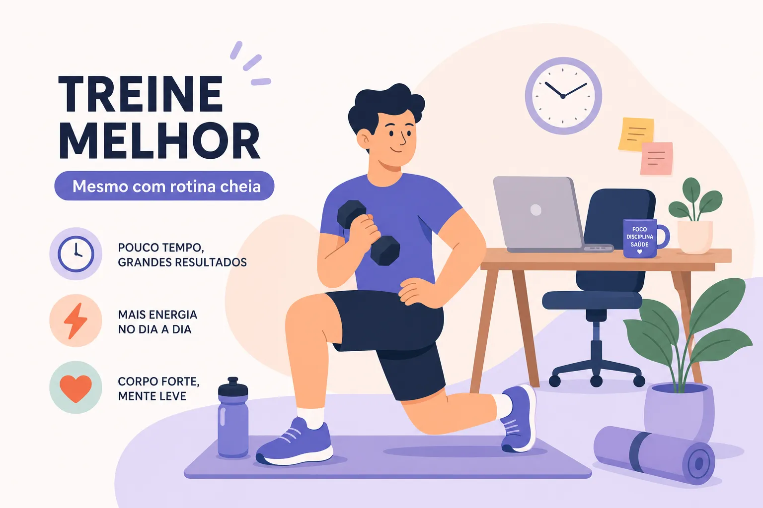 O treino mais eficiente para quem trabalha o dia todo
