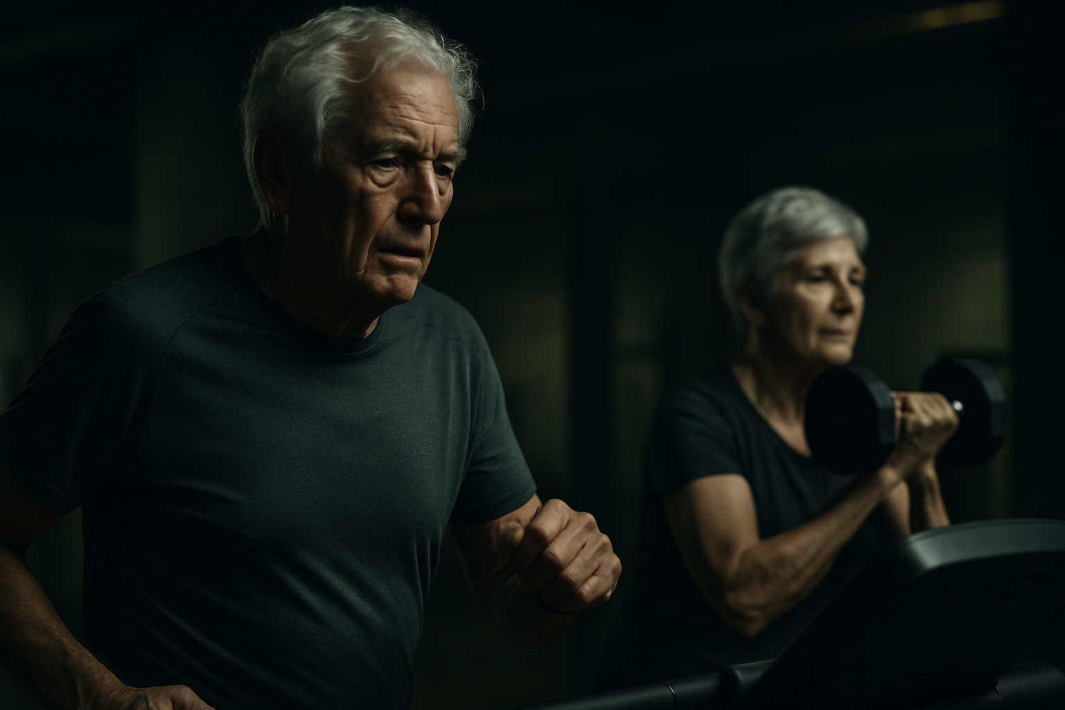 Exercício preserva cognição em idosos — aeróbico/resistido para saudáveis; multimodal ~700–800 MET·min/sem para pré-sarcopenia